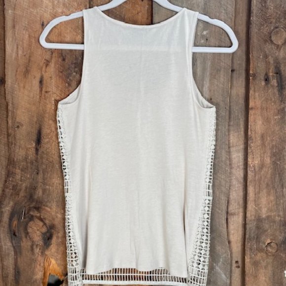 Express Tan Front Lined Shimmer Tank Top - Size X-Small - Picture 4 of 6